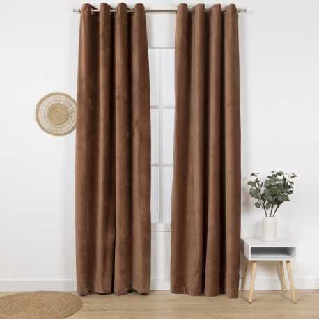 Tenda velluto cotone tinta unita