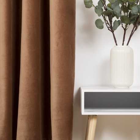 Tenda velluto cotone tinta unita