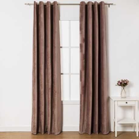 Tenda velluto cotone tinta unita