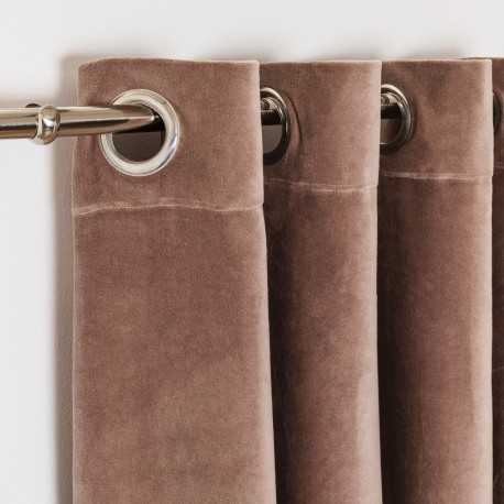 Tenda velluto cotone tinta unita