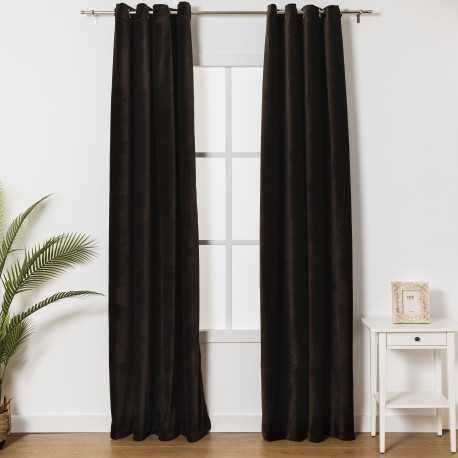 Tenda velluto cotone tinta unita