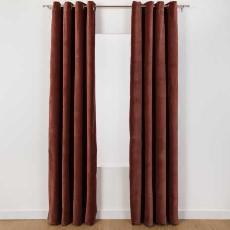 Tenda velluto cotone tinta unita