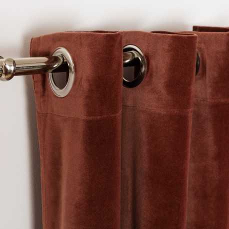 Tenda velluto cotone tinta unita