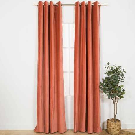 Tenda velluto cotone tinta unita