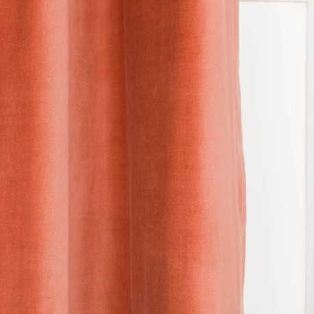 Tenda velluto cotone tinta unita
