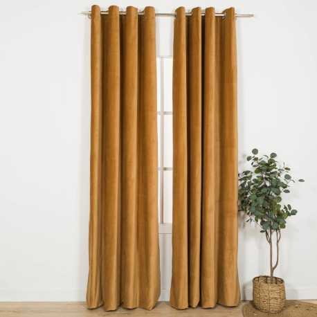 Tenda velluto cotone tinta unita
