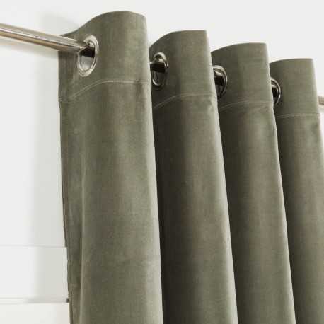 Tenda velluto cotone tinta unita