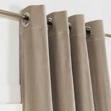 Tenda velluto cotone tinta unita