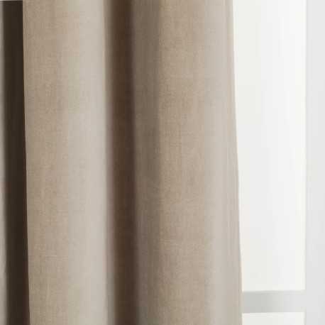 Tenda velluto cotone tinta unita
