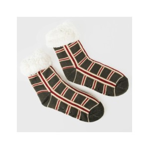 Calzini donna Cuadro Nelby verde militare 2