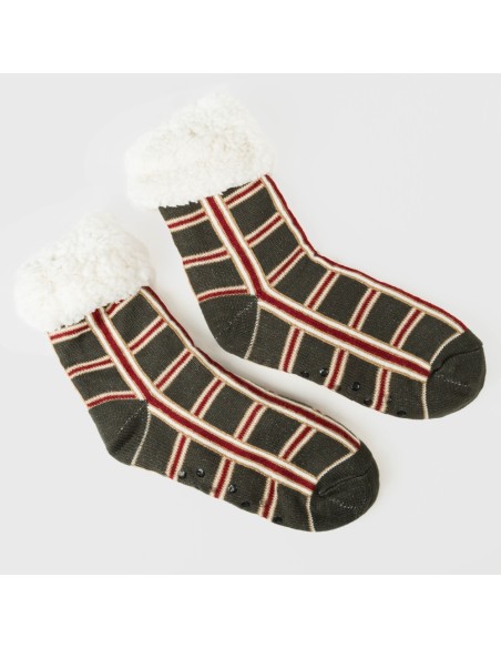 Calzini donna Cuadro Nelby verde militare Calzini donna Cuadro Nelby verde militare