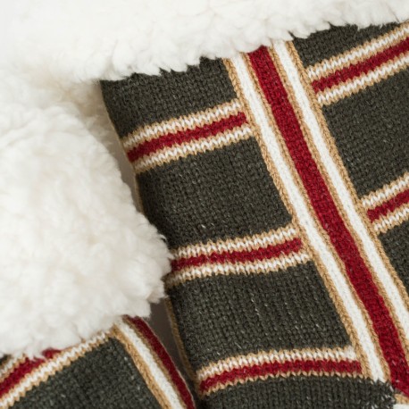 Calzini donna Cuadro Nelby verde militare