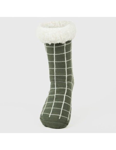 Calzini uomo Cuadro Pruden verde militare Calzini uomo Cuadro Pruden verde militare