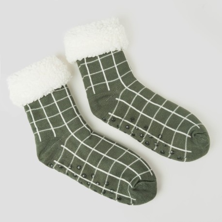 Calzini uomo Cuadro Pruden verde militare