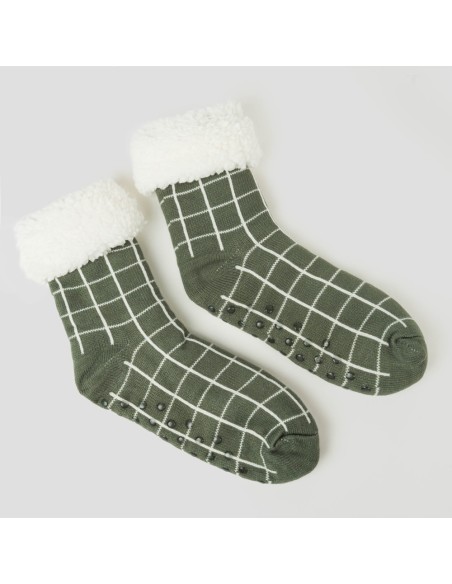 Calzini uomo Cuadro Pruden verde militare Calzini uomo Cuadro Pruden verde militare