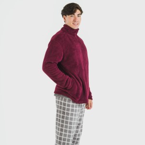 Felpa pile coral uomo 2