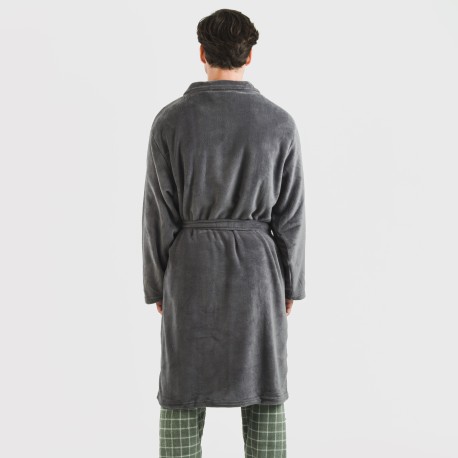 Vestaglia pile coral tinta unita