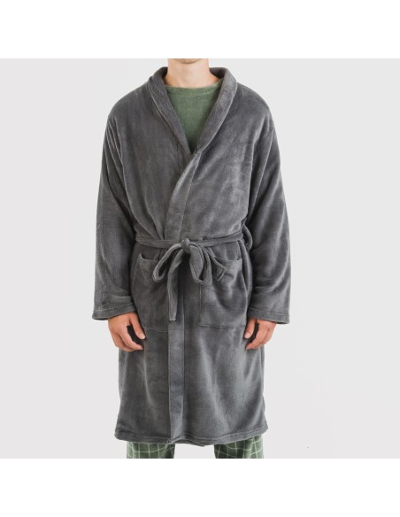 Vestaglia pile coral tinta unita Vestaglia pile coral tinta unita