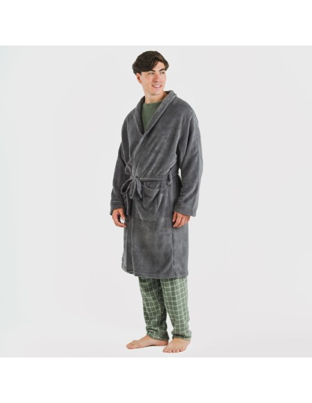 Vestaglia pile coral tinta unita Vestaglia pile coral tinta unita