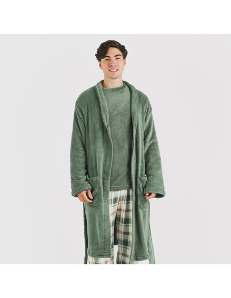 Vestaglia pile coral tinta unita Vestaglia pile coral tinta unita