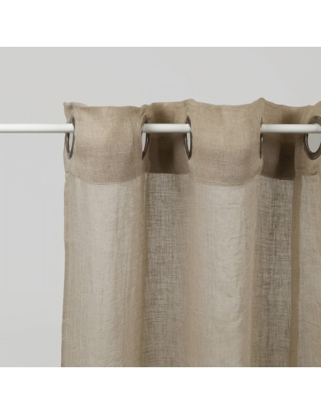 Tenda trasparente cotone lino