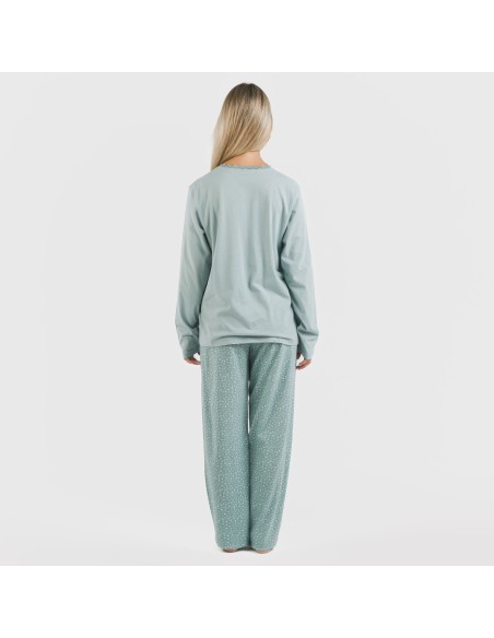 Pigiama lungo cotone Anita indaco Pigiama lungo cotone Anita indaco