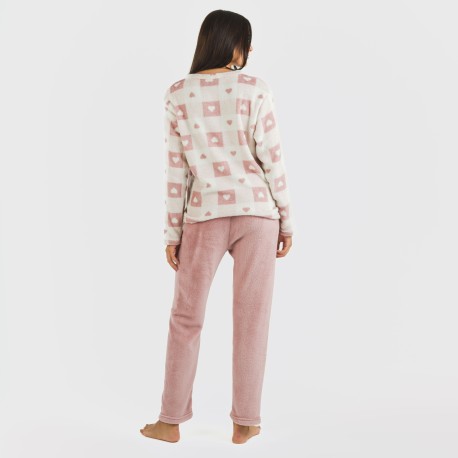 Pigiama pile coral Aurora rosa