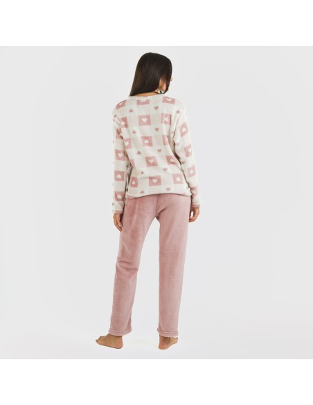 Pigiama pile coral Aurora rosa Pigiama pile coral Aurora rosa