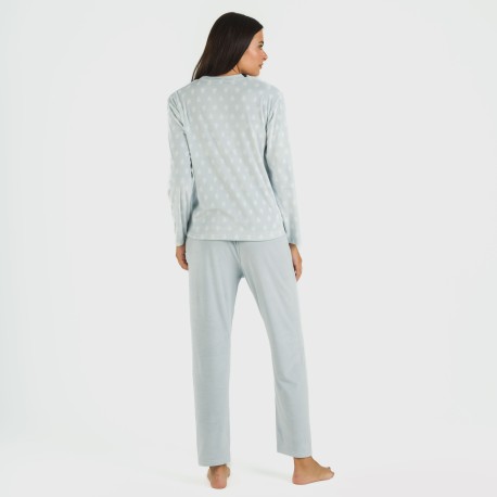 Pigiama velluto Nemo celeste