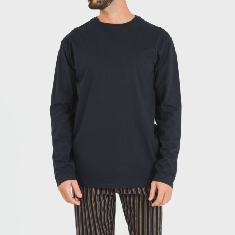 Pigiama uomo flanella Raya Vermont blu navy