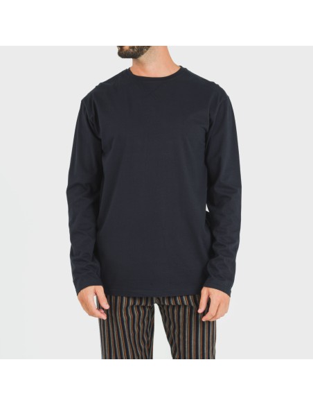 Pigiama uomo flanella Raya Vermont blu navy Pigiama uomo flanella Raya Vermont blu navy