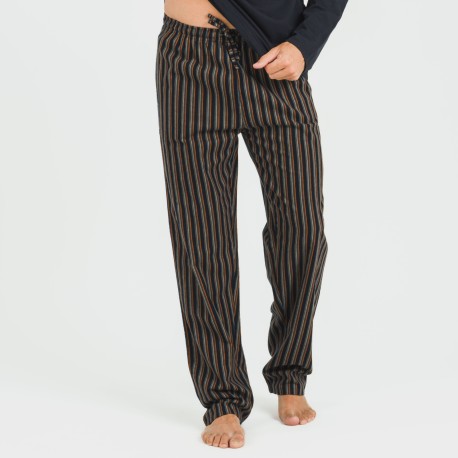 Pigiama uomo flanella Raya Vermont blu navy