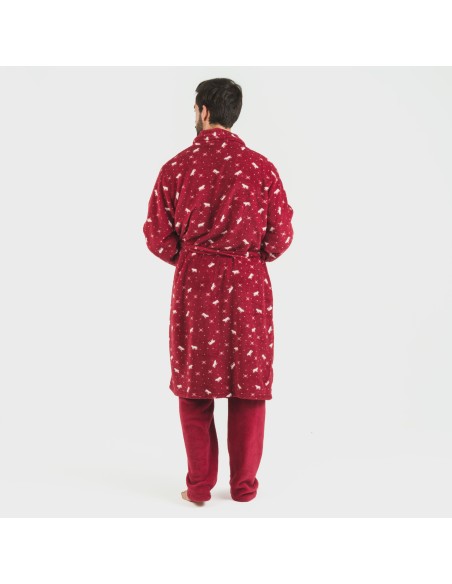 Vestaglia pile coral Cody bordeaux Vestaglia pile coral Cody bordeaux