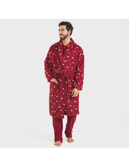 Vestaglia pile coral Cody bordeaux Vestaglia pile coral Cody bordeaux