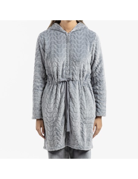 Vestaglia velluto con cappuccio Devore