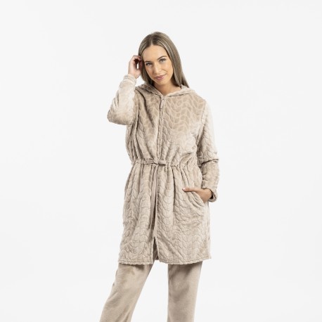 Vestaglia velluto con cappuccio Devore