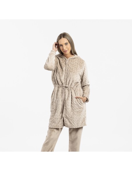 Vestaglia velluto con cappuccio Devore