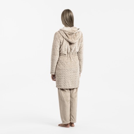 Vestaglia velluto con cappuccio Devore