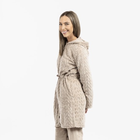 Vestaglia velluto con cappuccio Devore