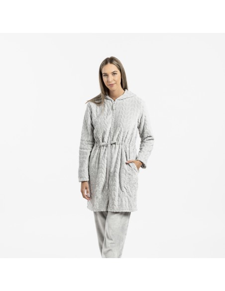 Vestaglia velluto con cappuccio Devore