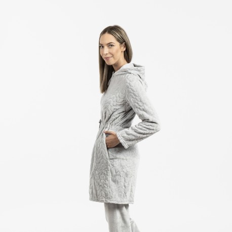 Vestaglia velluto con cappuccio Devore