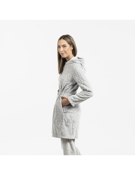 Vestaglia velluto con cappuccio Devore