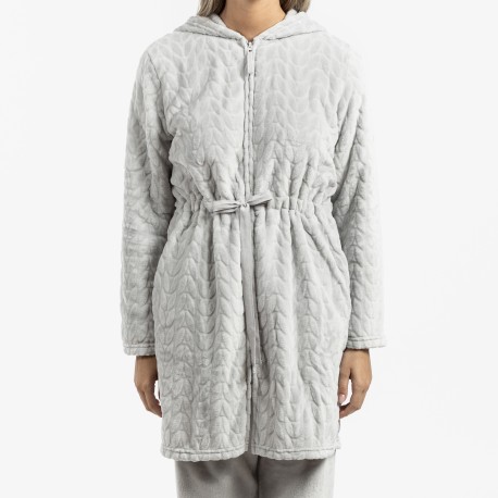 Vestaglia velluto con cappuccio Devore