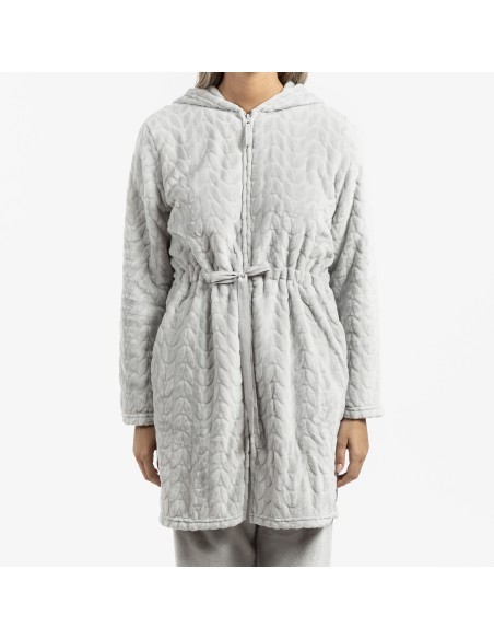 Vestaglia velluto con cappuccio Devore