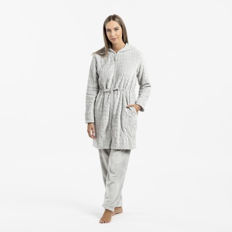 Vestaglia velluto con cappuccio Devore