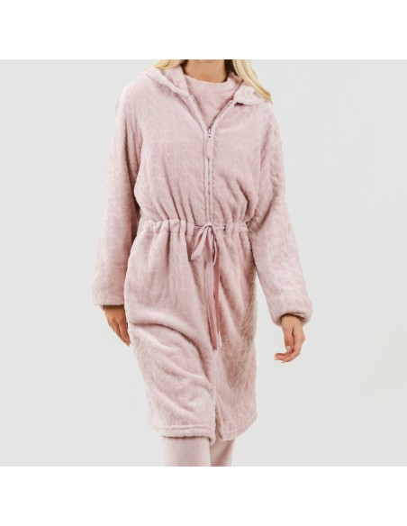 Vestaglia velluto con cappuccio Devore