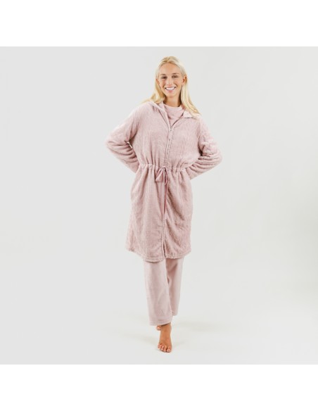 Vestaglia velluto con cappuccio Devore