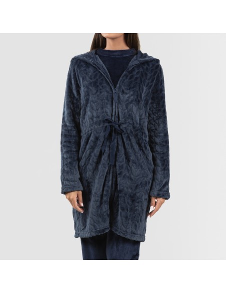 Vestaglia velluto con cappuccio Devore