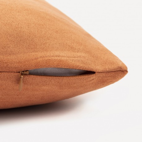 Cuscino quadrato scamosciato - federa + imbottitura