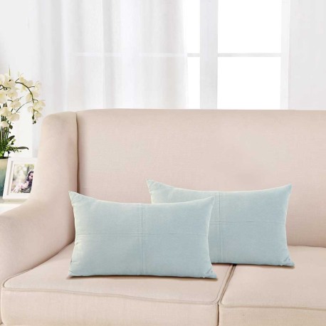 Cuscino rettangolare scamosciato 30x50 - federa + imbottitura